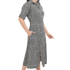 Square Striped Dress