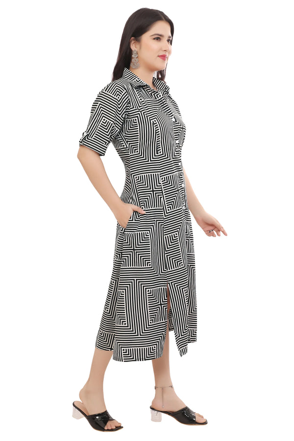 Square Striped Dress