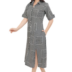 Square Striped Dress