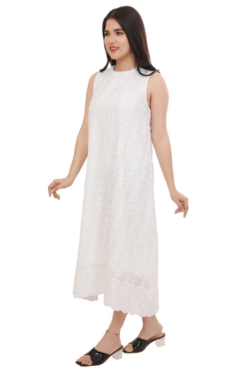 Angel White A Line Dress