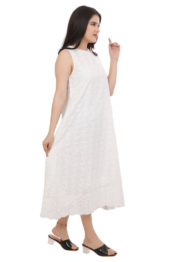 Angel White A Line Dress