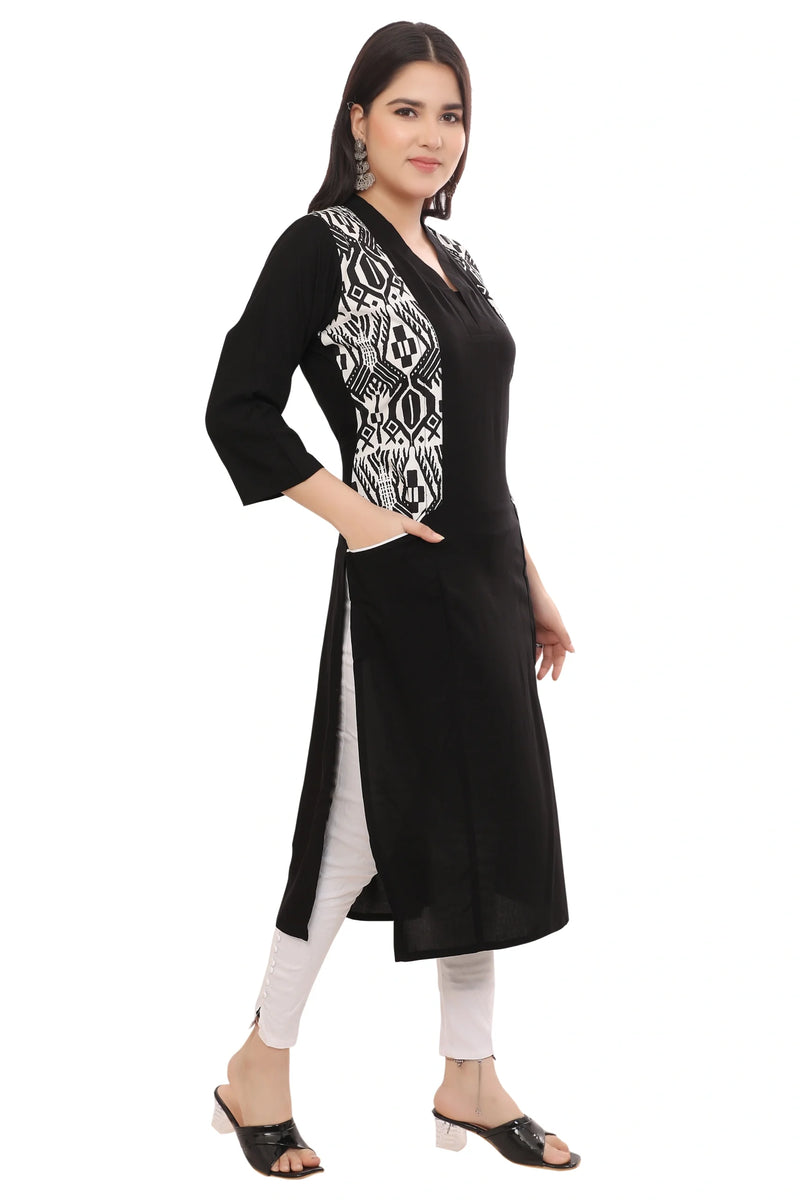 Black Jacket Style Kurta