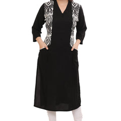 Black Jacket Style Kurta
