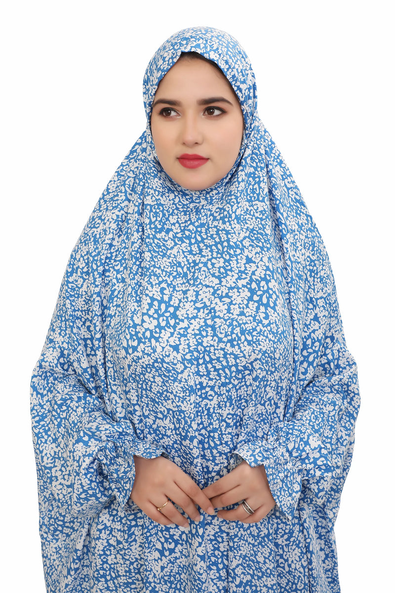 Floral Printed Straight Fit Full Length Namaz Dress