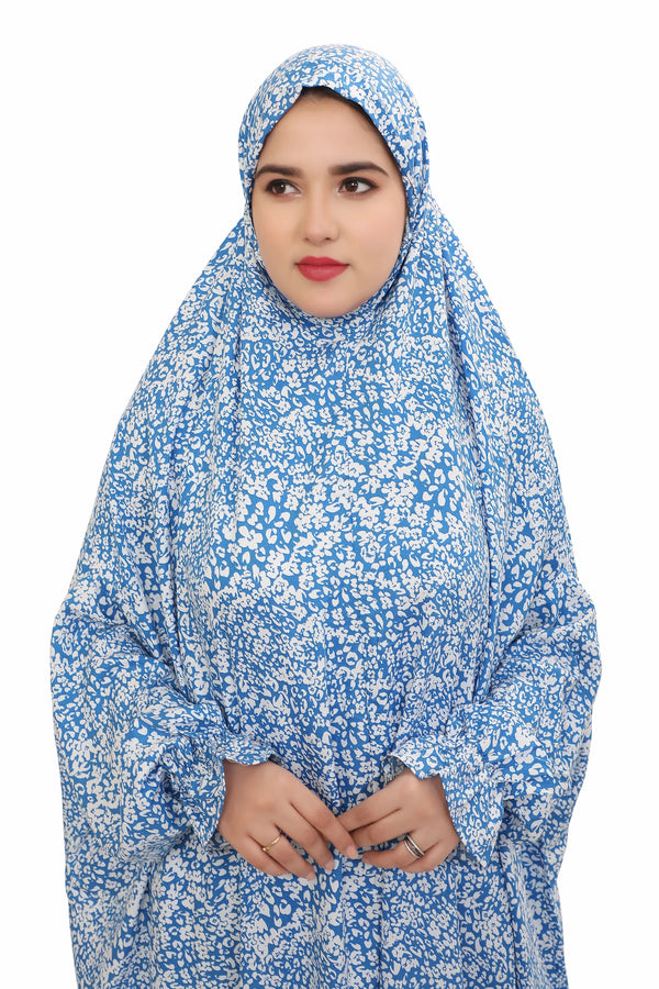 Floral Printed Straight Fit Full Length Namaz Dress