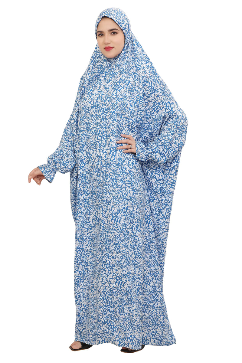 Floral Printed Straight Fit Full Length Namaz Dress