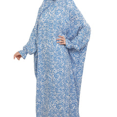 Floral Printed Straight Fit Full Length Namaz Dress