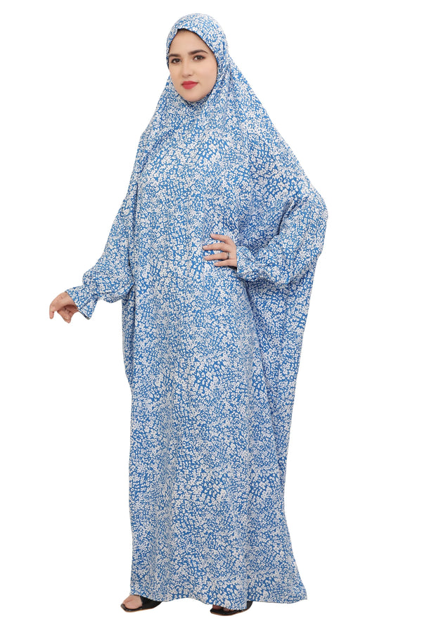 Floral Printed Straight Fit Full Length Namaz Dress