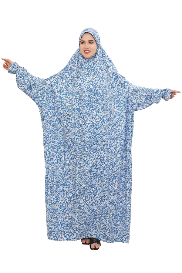 Floral Printed Straight Fit Full Length Namaz Dress