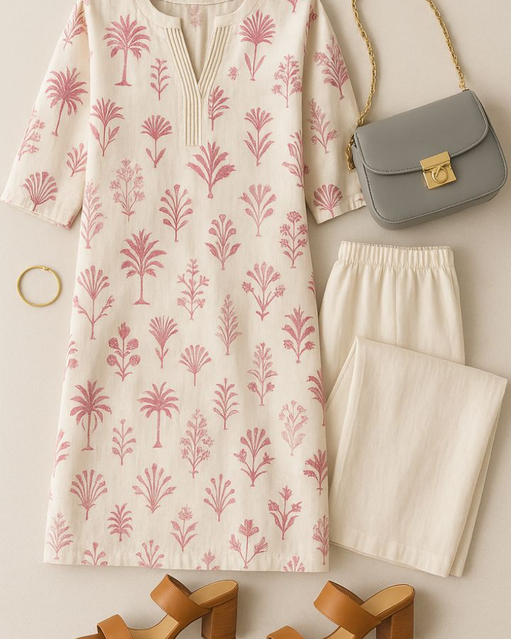 how to style white kurta